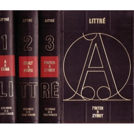 Dictionnaire de la langue française 3/3V LITTRE Emile Editions de l'Erable 0710377711132