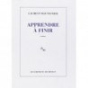 Apprendre à finir