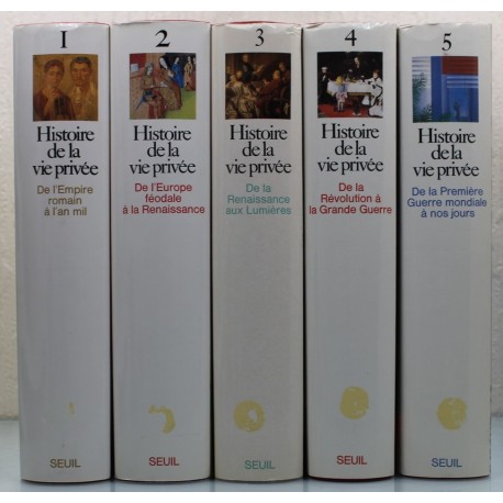 Histoire de la vie privée 5/5V Aries, Duby Seuil 9782020094559