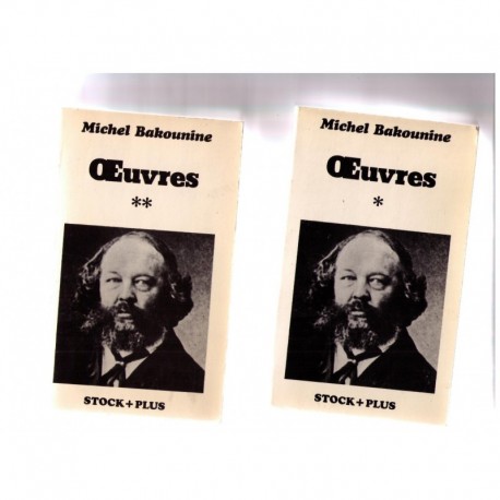 Oeuvres Fédéralisme Socialisme BAKOUNINE Michel Stock + Plus 3701620300248